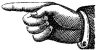 pointing hand left