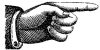pointing hand right